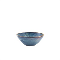 Click for a bigger picture.Terra Porcelain Aqua Blue Organic Bowl 16.5cm