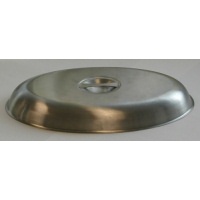 Click for a bigger picture.GenWare Stainless Steel Cover For Oval Vegetable Dish 35cm/14"