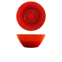 Click for a bigger picture.Orange Glazed Melamine Casablanca Bowl 24.5 x 10cm