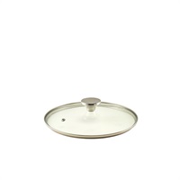 Click for a bigger picture.GenWare Glass Lid For Cast Aluminium Casserole Dish 24cm