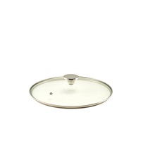 Click for a bigger picture.GenWare Glass Lid For Cast Aluminium Casserole Dish 28cm