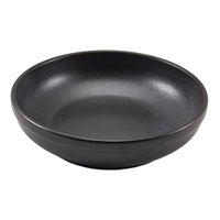 Click for a bigger picture.Terra Porcelain Black Coupe Bowl 23cm