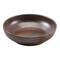 Click for a bigger picture.Terra Porcelain Rustic Copper Coupe Bowl 20cm
