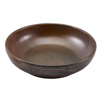 Click for a bigger picture.Terra Porcelain Rustic Copper Coupe Bowl 23cm