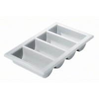 Click for a bigger picture.Cutlery Tray/Box 1/1 13" X 21" Grey