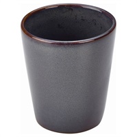 Click for a bigger picture.Terra Stoneware Rustic Blue Conical Cup 10cm