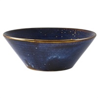 Click for a bigger picture.Terra Porcelain Aqua Blue Conical Bowl 16cm