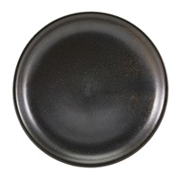 Click for a bigger picture.Terra Porcelain Black Coupe Plate 19cm
