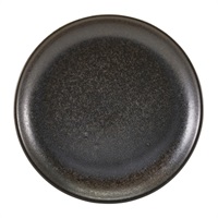 Click for a bigger picture.Terra Porcelain Black Coupe Plate 24cm
