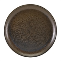 Click for a bigger picture.Terra Porcelain Black Coupe Plate 27.5cm