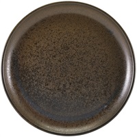 Click for a bigger picture.Terra Porcelain Black Coupe Plate 30.5cm