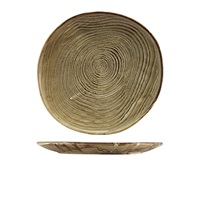 Click for a bigger picture.Terra Porcelain Grey Organic Plate 28.5cm