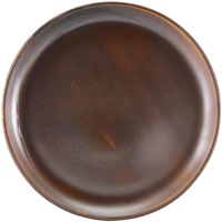 Click for a bigger picture.Terra Porcelain Rustic Copper Coupe Plate 30.5cm