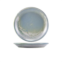 Click for a bigger picture.Terra Porcelain Seafoam Coupe Plate 19cm