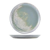 Click for a bigger picture.Terra Porcelain Seafoam Coupe Plate 27.5cm