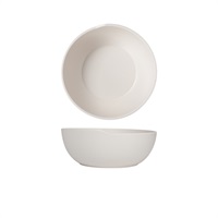 Click for a bigger picture.White Copenhagen Round Melamine Bowl 20 x 7.5cm