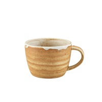 Click for a bigger picture.Terra Porcelain Roko Sand Coffee Cup 23cl/8oz