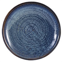 Click for a bigger picture.Terra Porcelain Aqua Blue Deep Coupe Plate 21cm