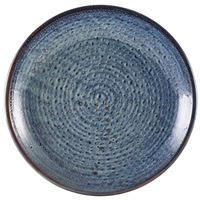 Click for a bigger picture.Terra Porcelain Aqua Blue Deep Coupe Plate 28cm