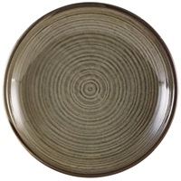 Click for a bigger picture.Terra Porcelain Grey Deep Coupe Plate 28cm