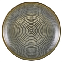 Click for a bigger picture.Terra Porcelain Matt Grey Deep Coupe Plate 25cm