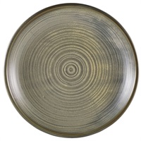 Click for a bigger picture.Terra Porcelain Matt Grey Deep Coupe Plate 28cm