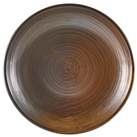 Click for a bigger picture.Terra Porcelain Rustic Copper Deep Coupe Plate 25cm