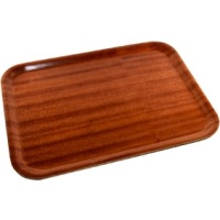 Click for a bigger picture.Darkwood Mahogany Tray 43 x 33cm