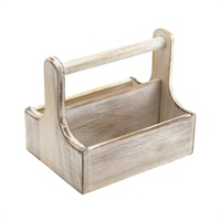 Click for a bigger picture.Medium White Wooden Table Caddy