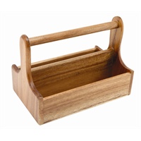 Click for a bigger picture.Genware Dark Wood Table Caddy