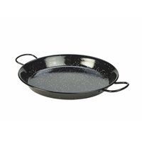 Click for a bigger picture.Black Enamel Paella Pan 30cm