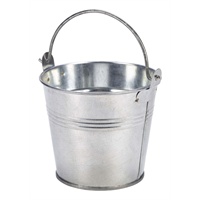 Click for a bigger picture.Galvanised Steel Serving Bucket 10cm Dia