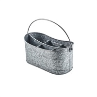 Click for a bigger picture.GenWare Galvanised Steel Cutlery Caddy