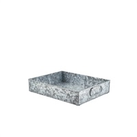 Click for a bigger picture.GenWare Galvanised Steel Display Tray GN 1/2