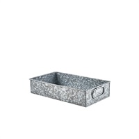 Click for a bigger picture.GenWare Galvanised Steel Display Tray GN 1/3