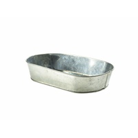 Click for a bigger picture.Galvanised Steel Serving Platter 24X15cm