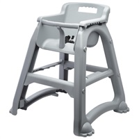 Click for a bigger picture.GenWare Grey PP Stackable High Chair