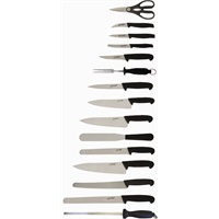 Click for a bigger picture.15 Piece Knife Set + Knife Case