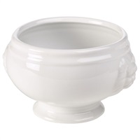 Click for a bigger picture.Genware Porcelain Lion Head Soup Bowl 40cl/14oz