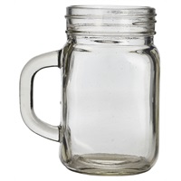 Click for a bigger picture.Genware Glass Mason Jar 43.5cl / 14.7oz