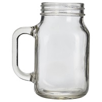 Click for a bigger picture.Genware Glass Mason Jar 50cl / 17.5oz