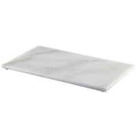 Click for a bigger picture.White Marble Platter 32x18cm GN 1/3