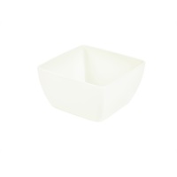 Click for a bigger picture.GenWare Melamine White Curved Square Bowl 15cm