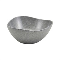 Click for a bigger picture.Grey Granite Melamine Triangular Buffet Bowl 25cm