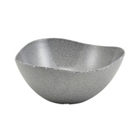 Click for a bigger picture.Grey Granite Melamine Triangular Buffet Bowl 28cm
