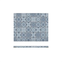 Click for a bigger picture.Blue Marrakesh Melamine GN 1/2 Slab 32.5 x 26.5cm
