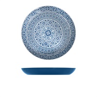 Click for a bigger picture.Blue Marrakesh Melamine Bowl 38 x 4.5cm