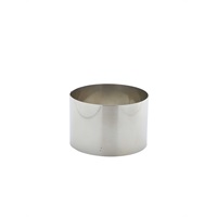 Click for a bigger picture.Stainless Steel Mousse Ring 9x6cm