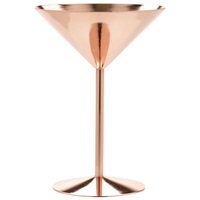 Click for a bigger picture.Copper Martini Glass 24cl/8.5oz