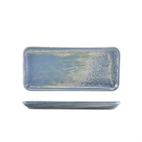 Click for a bigger picture.Terra Porcelain Seafoam Narrow Rectangular Platter 27 x 12.5cm